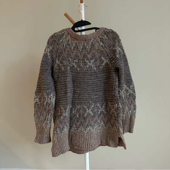 Free People Love Bug Cozy Brown Knit Sweater - Picture 2 of 4